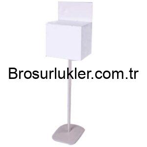 Ayaklı Dilek - Şikayet - Öneri - Bağış Kutusu Beyaz